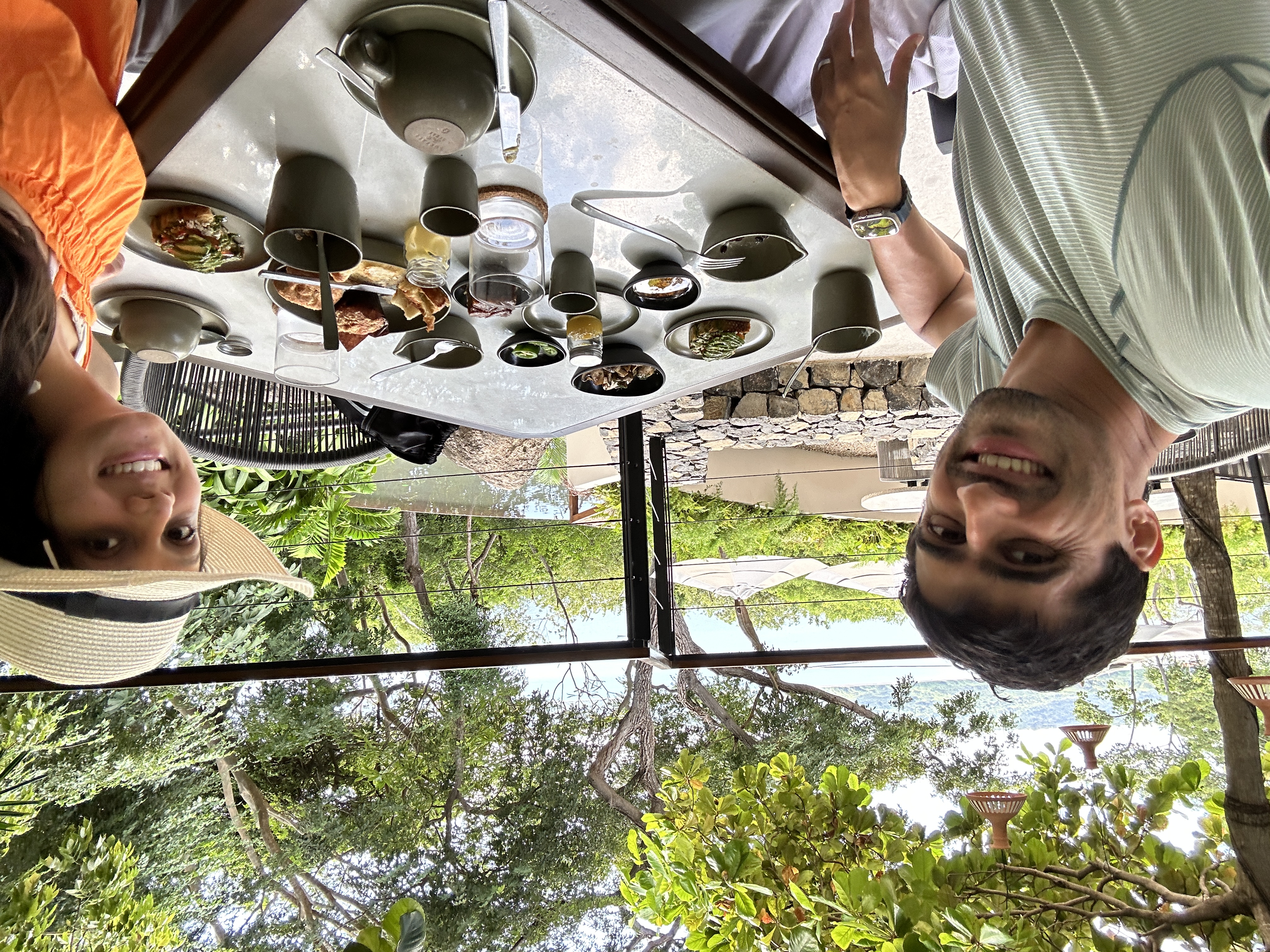 Breakfast spread at the open-air restaurant with ocean views at Andaz Papagayo